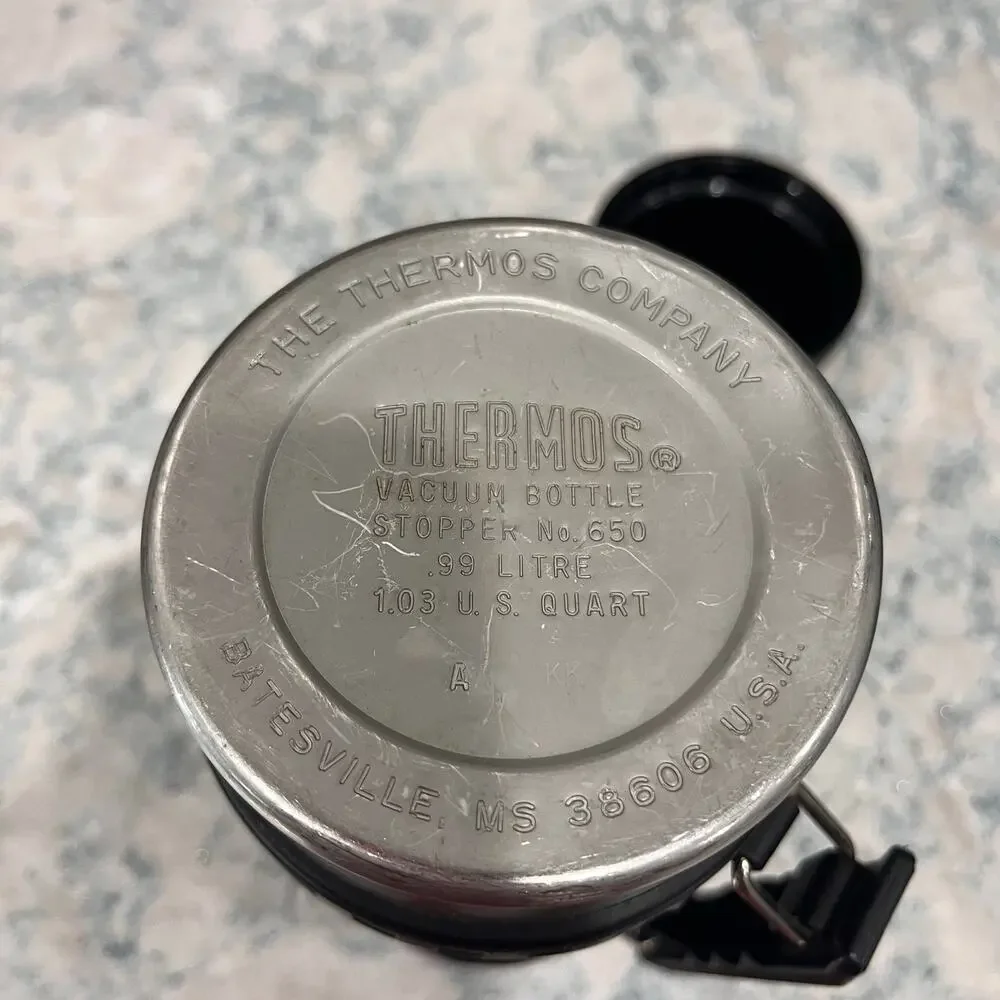 Thermos Brand 1 L/Qt Vacuum Insulated Stainless Steel Bottle With Handle